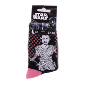 Носки STAR WARS REY/LEIA 2P черный, серый Дет 36-39 арт 83892048-2. Изображение №2