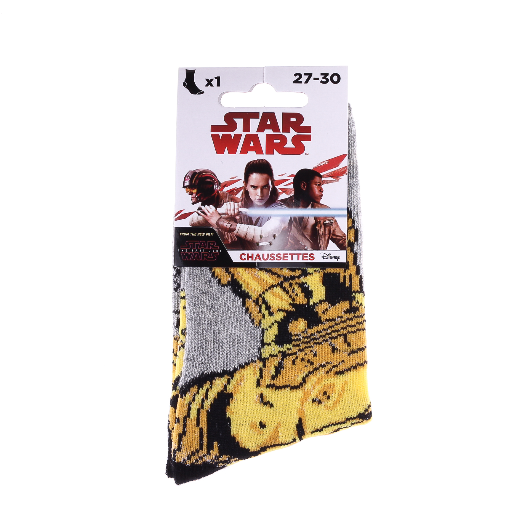 Шкарпетки Star Wars C_3PO світло-сірий Діт 27-30 Шкарпетки Star Wars C_3PO світло-сірий Діт 27-30