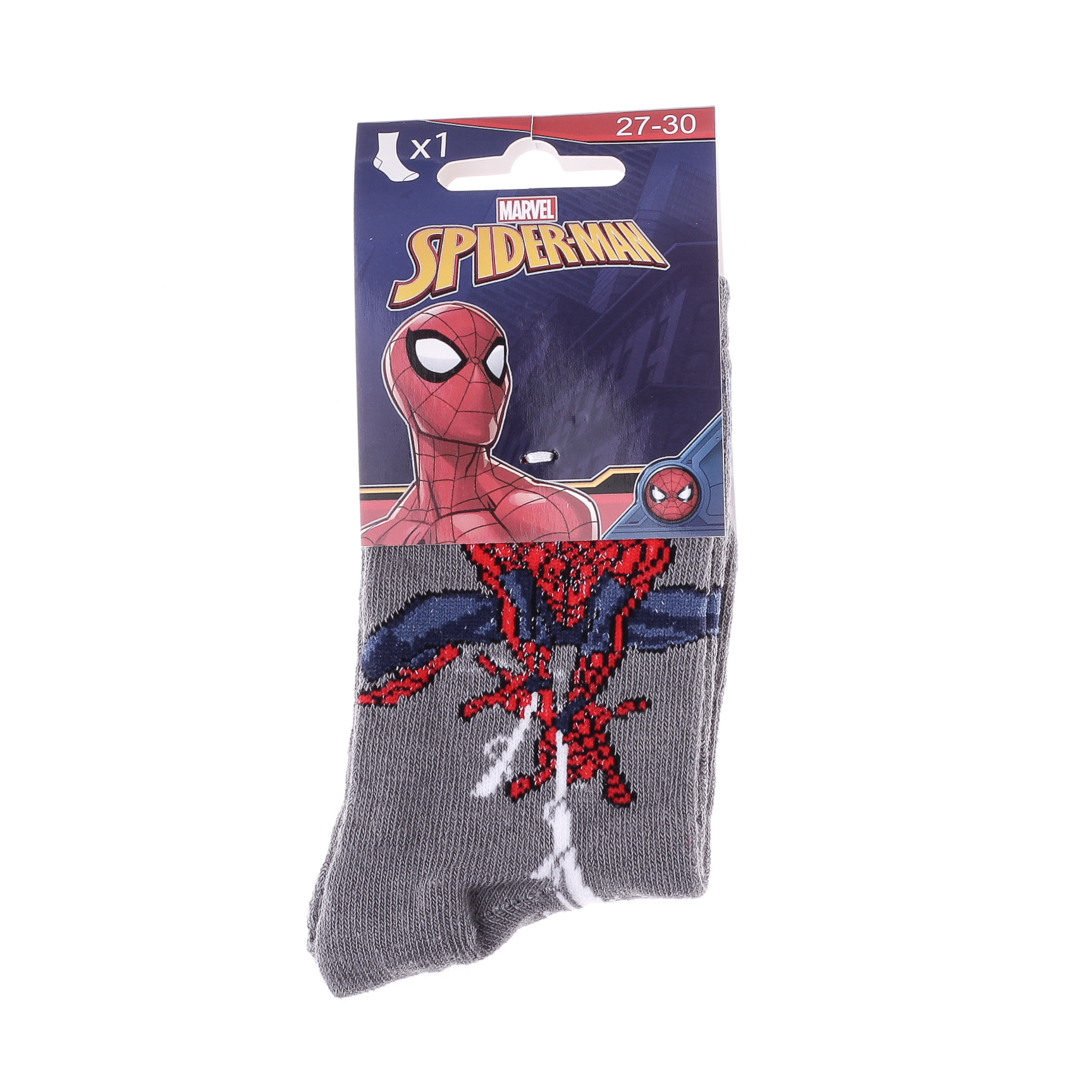 Шкарпетки SPIDER MAN SPIDERMAN ENTIER сірий Діт 23-26, арт.83892247-2 Шкарпетки SPIDER MAN SPIDERMAN ENTIER сірий Діт 23-26, арт.83892247-2