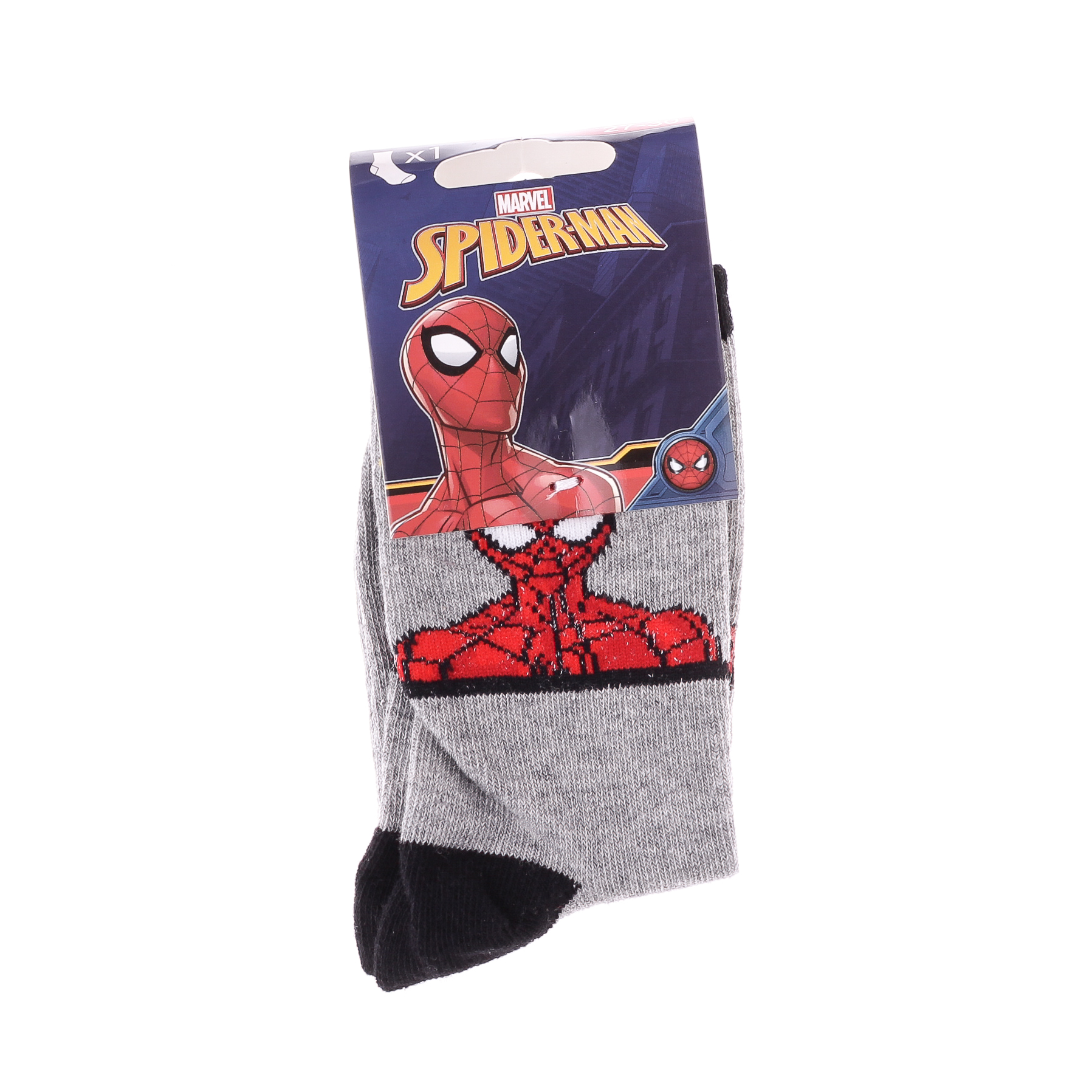 Шкарпетки SPIDER MAN BUSTE SPIDERMAN світло-сірий Діт 23-26, арт.83892247-3 Шкарпетки SPIDER MAN BUSTE SPIDERMAN світло-сірий Діт 23-26, арт.83892247-3