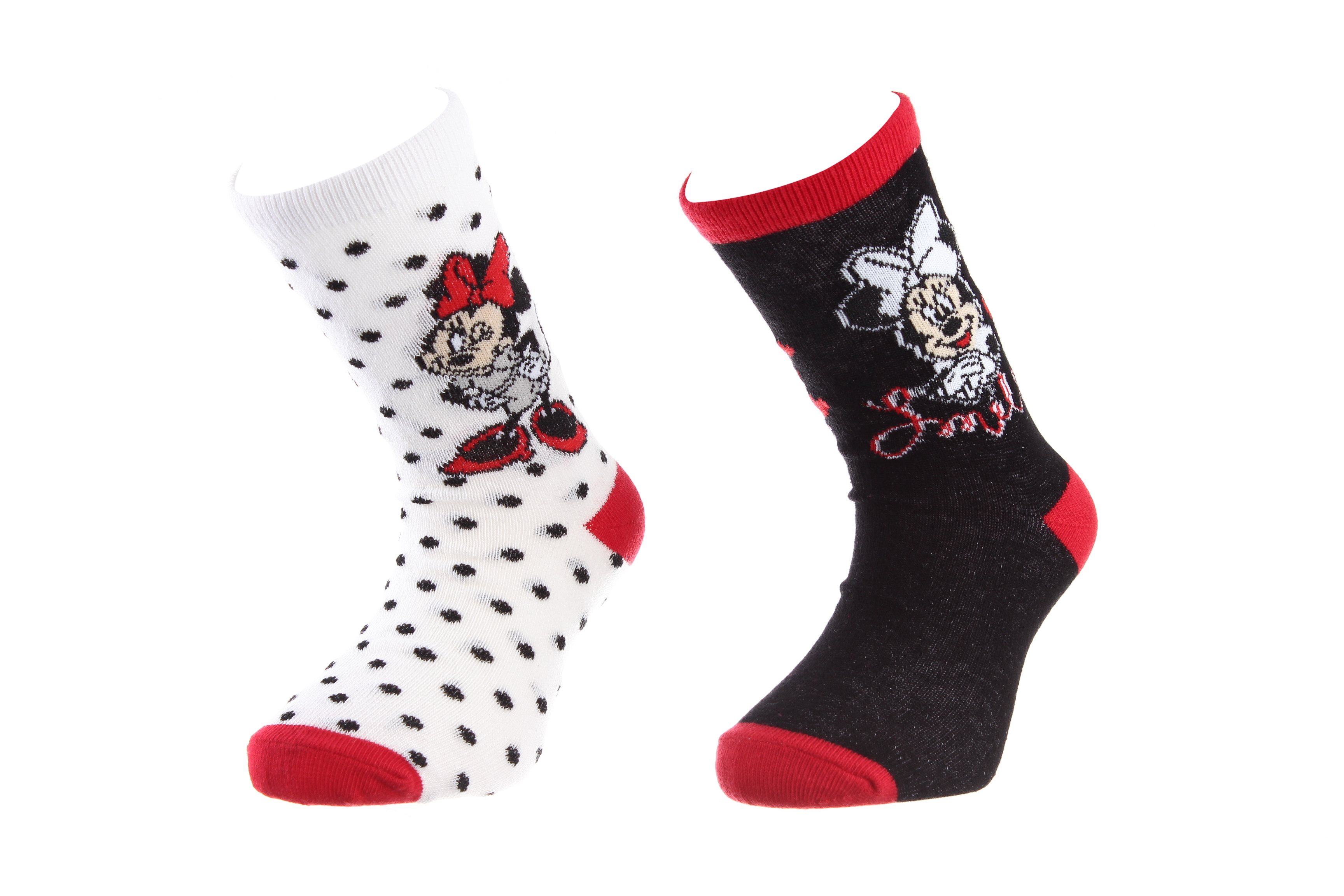 Носки MINNIE SOCKS 2P белый, черный Дет 31-34, арт.83892347-4 Носки MINNIE SOCKS 2P белый, черный Дет 31-34, арт.83892347-4