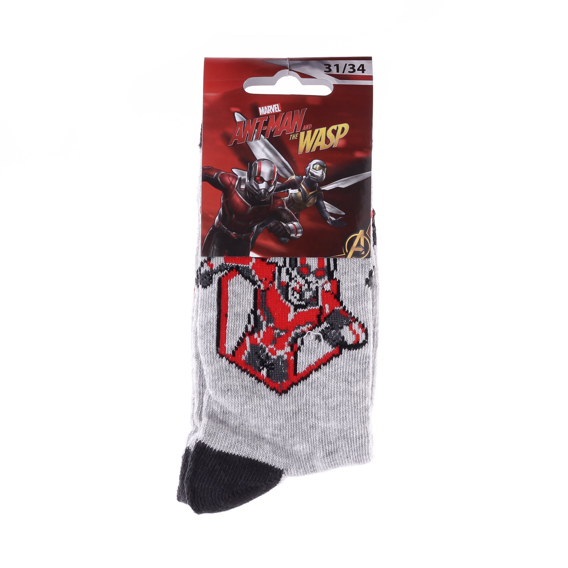 Носки Marvel BUSTE ANT-MAN светло-серый Дет 27-30 Носки Marvel BUSTE ANT-MAN светло-серый Дет 27-30