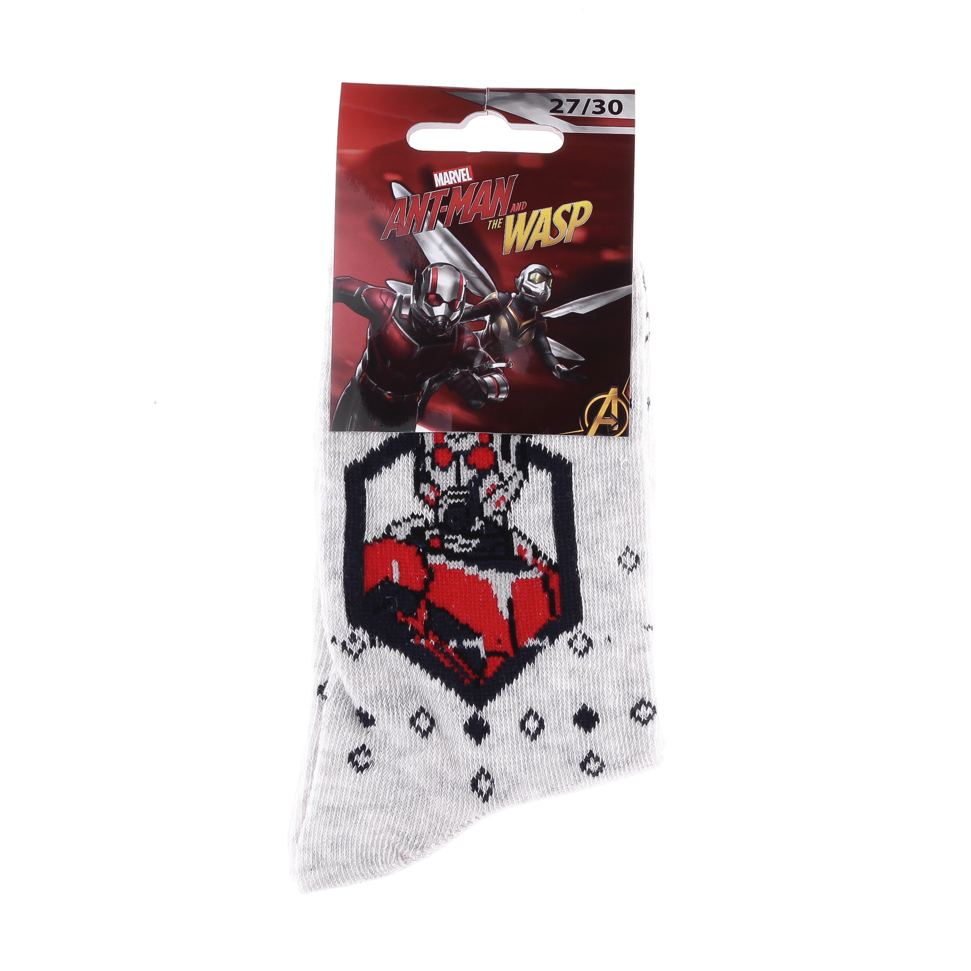 Шкарпетки MARVEL BUSTE + DAMIER DE POINTS світло-сірий Діт 31-34 арт 83895348-7 Шкарпетки MARVEL BUSTE + DAMIER DE POINTS світло-сірий Діт 31-34 арт 83895348-7