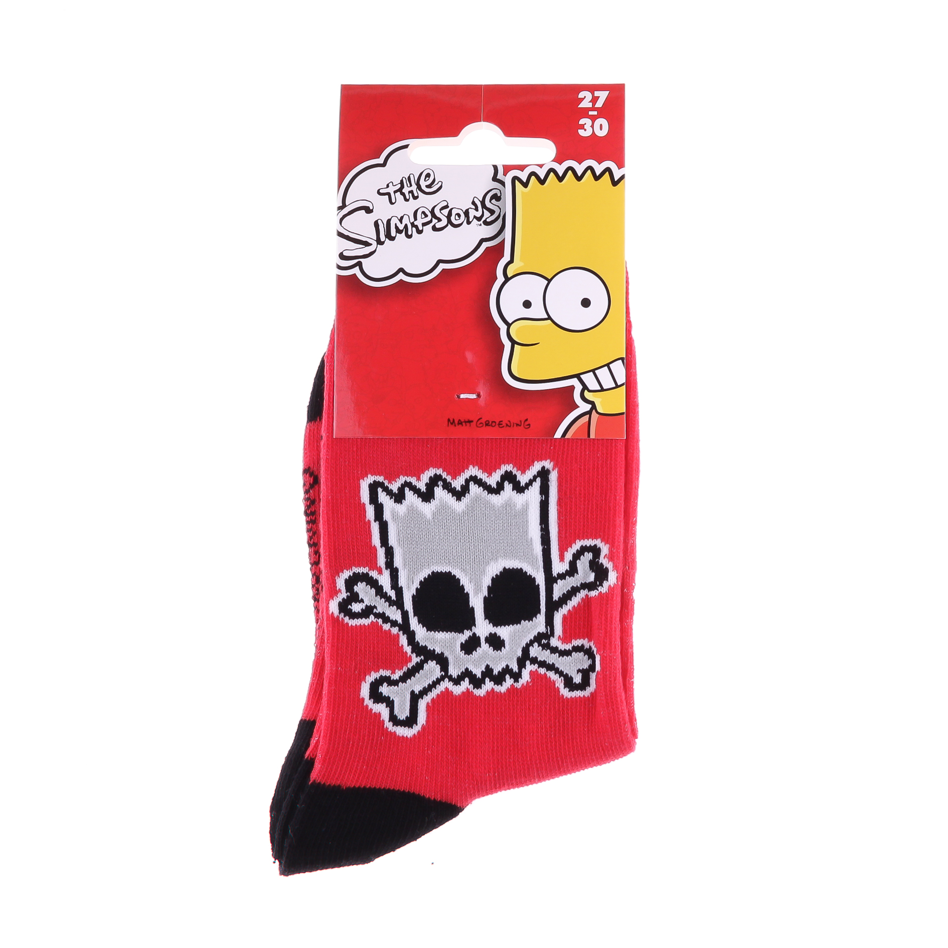 Носки SIMPSON BART TETE DE MORT красный Дет 31-34, арт.83897612-4 Носки SIMPSON BART TETE DE MORT красный Дет 31-34, арт.83897612-4