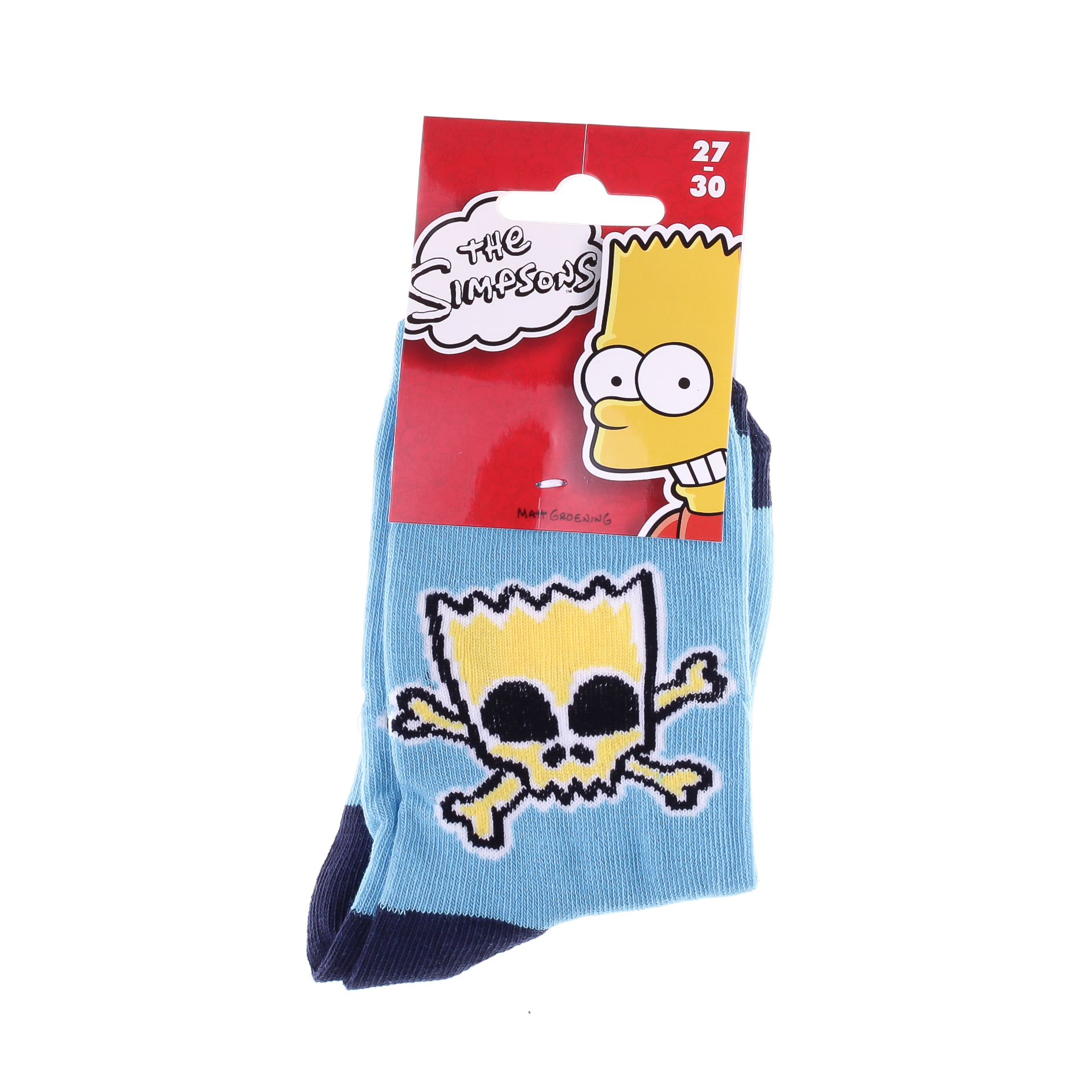 Носки SIMPSON BART TETE DE MORT голубой Дет 27-30, арт.83897612-5 Носки SIMPSON BART TETE DE MORT голубой Дет 27-30, арт.83897612-5