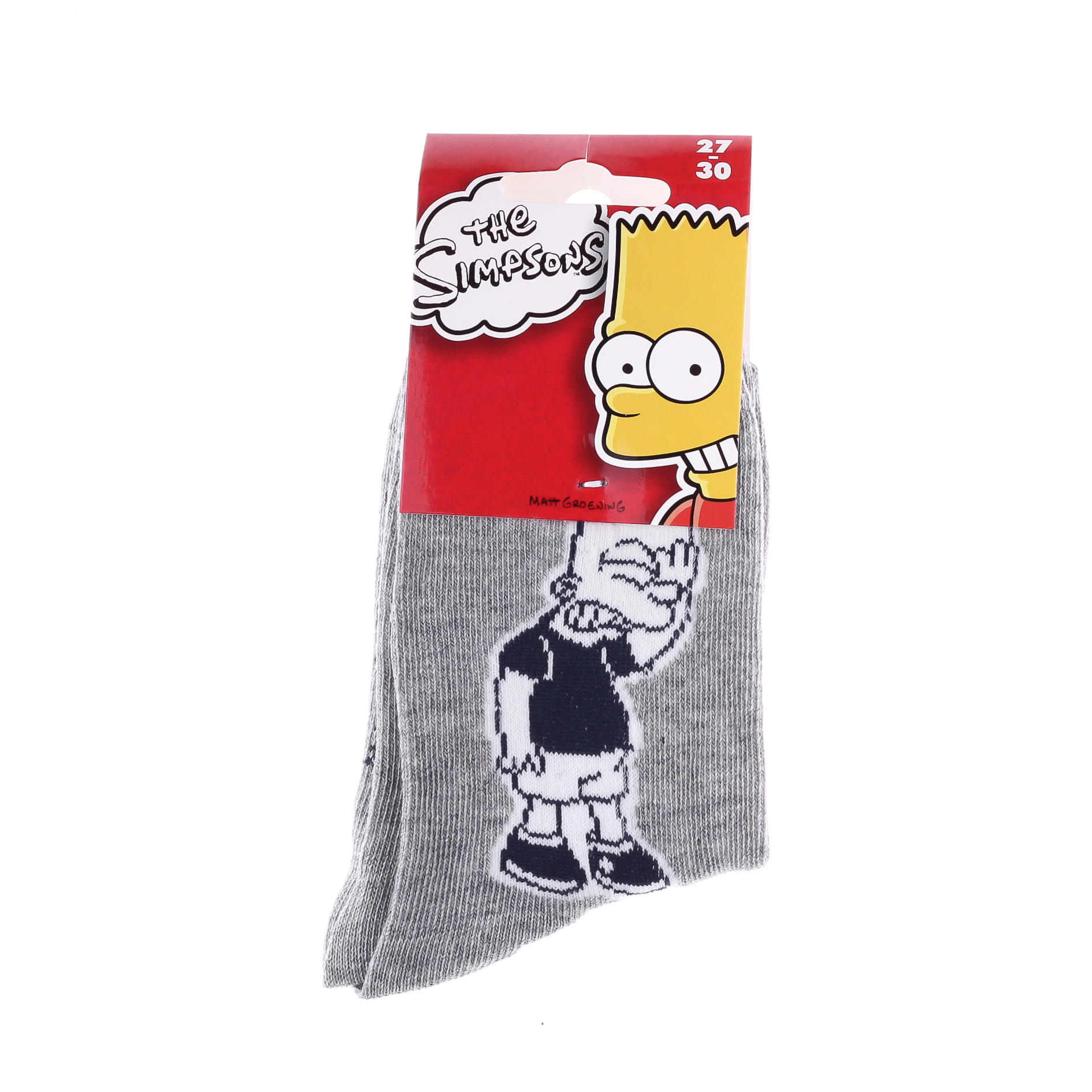 Шкарпетки SIMPSON BART BART + ECRITURE SUR DOIGT сірий Діт 27-30, арт.83897612-6 Шкарпетки SIMPSON BART BART + ECRITURE SUR DOIGT сірий Діт 27-30, арт.83897612-6