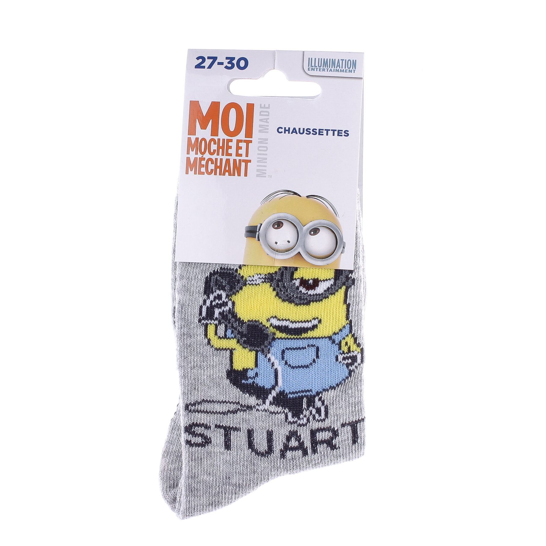 Шкарпетки MINION STUART світло-сірий Діт 31-34 арт 83897920-6 Шкарпетки MINION STUART світло-сірий Діт 31-34 арт 83897920-6