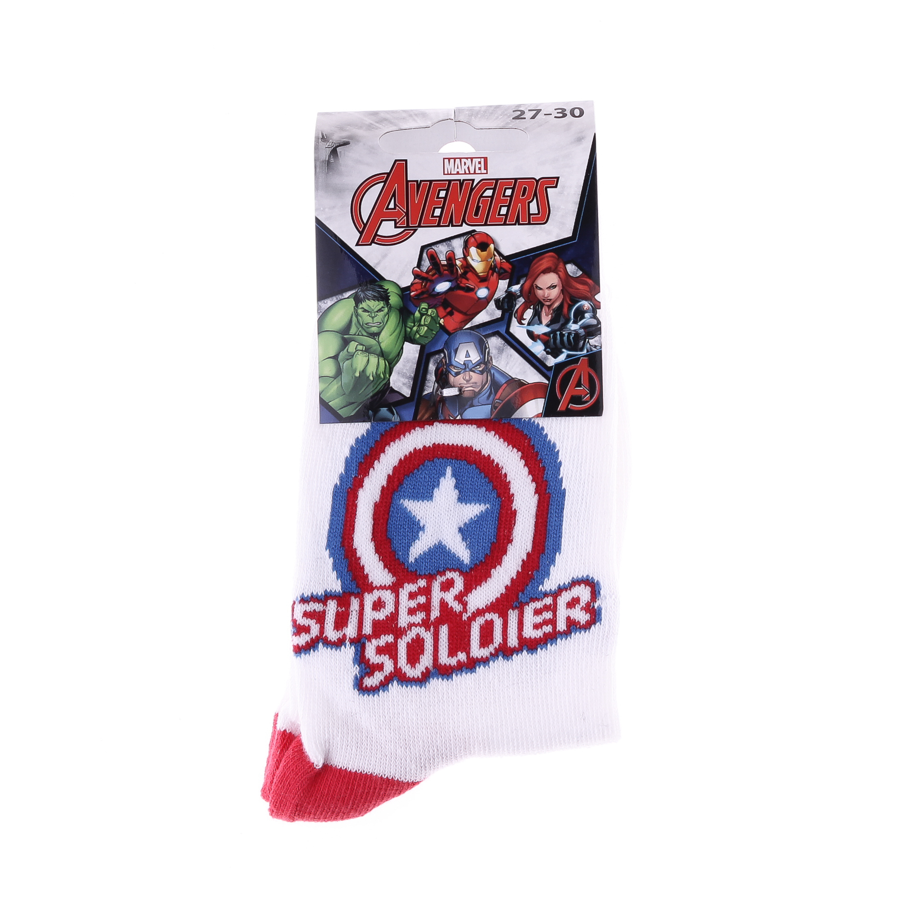 Шкарпетки MARVEL SUPER SOLDIER білий Діт 27-30, арт.83899320-8 Шкарпетки MARVEL SUPER SOLDIER білий Діт 27-30, арт.83899320-8