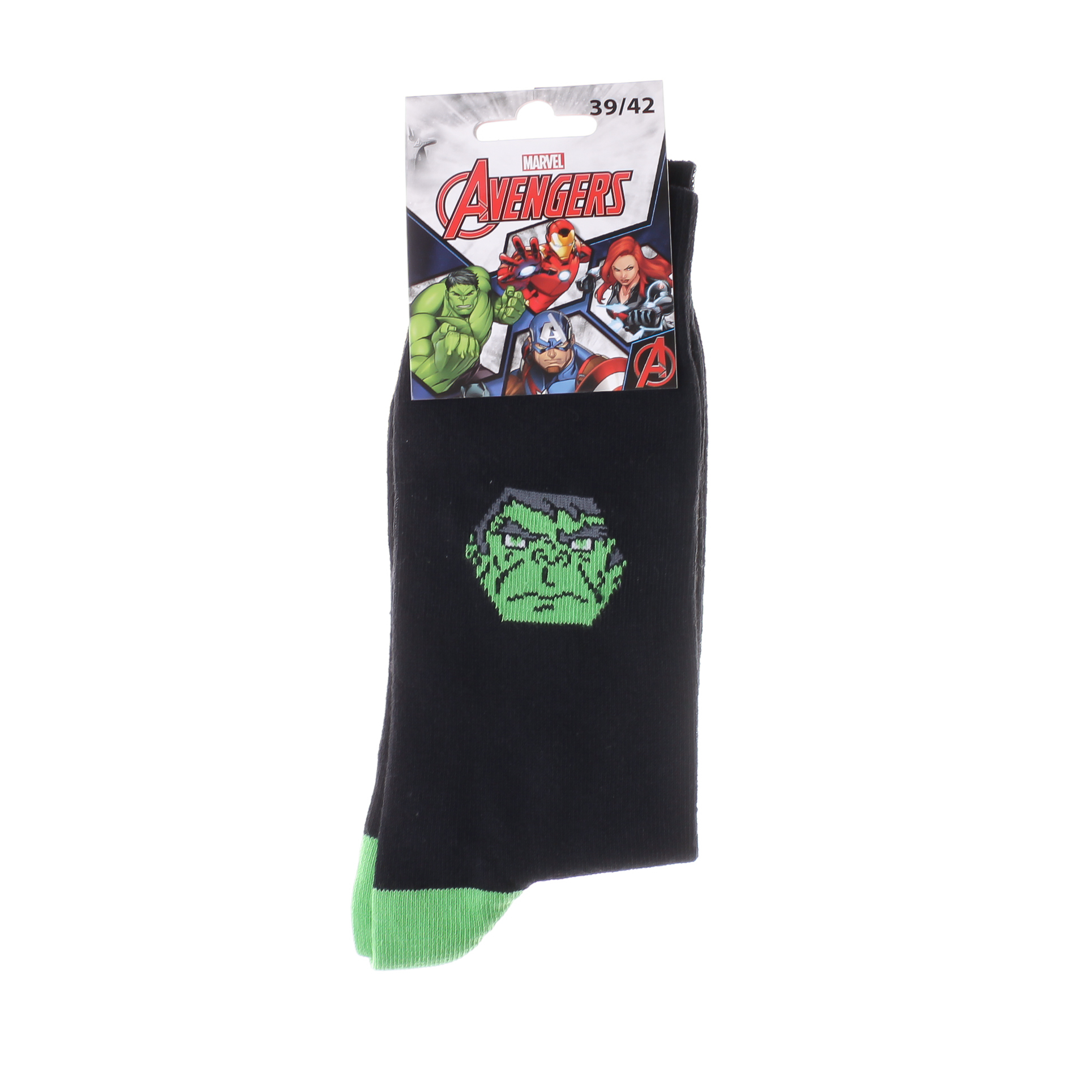 Шкарпетки Marvel HULK чорний Діт 39-42 Шкарпетки Marvel HULK чорний Діт 39-42