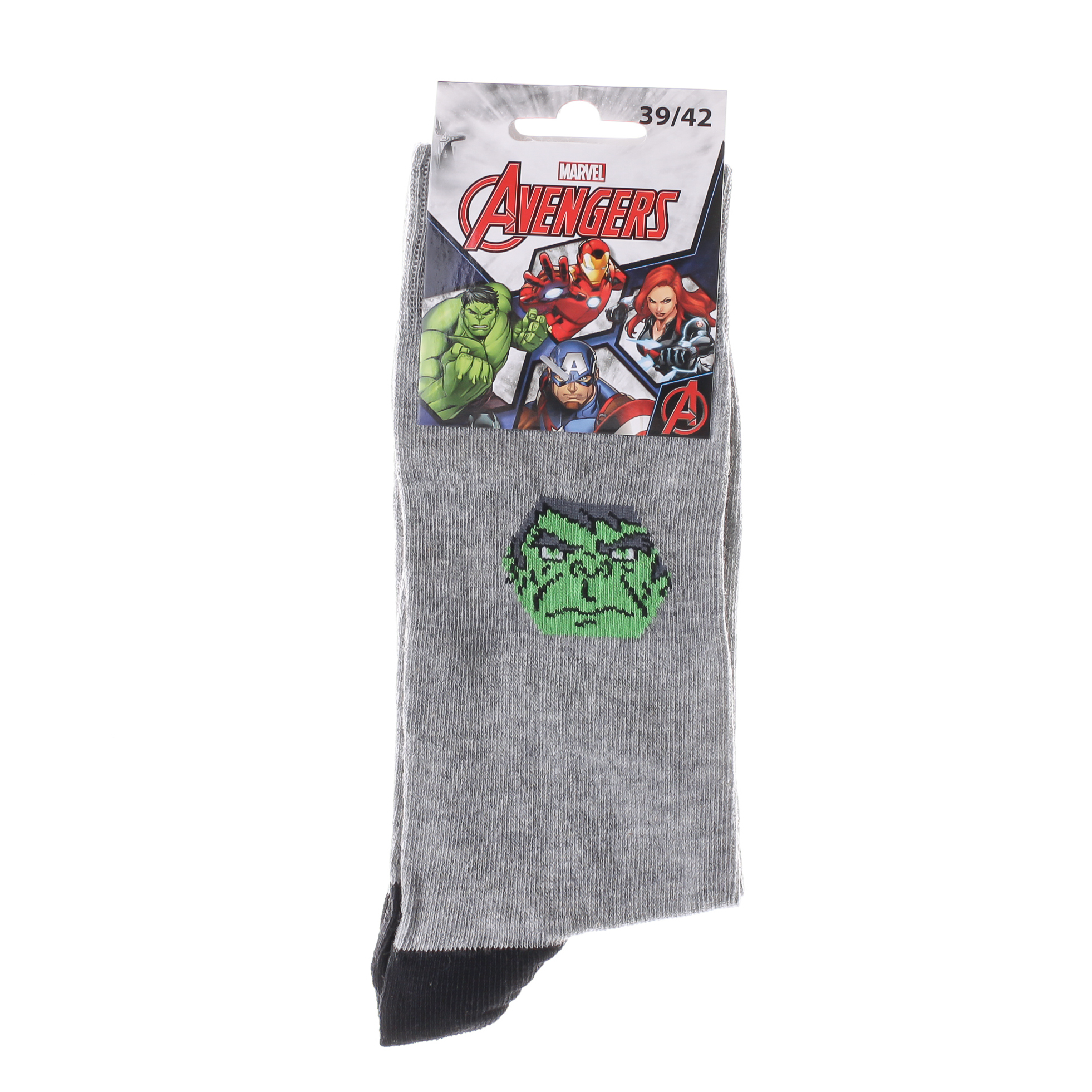 Шкарпетки Marvel HULK сірий Діт 43-46 Шкарпетки Marvel HULK сірий Діт 43-46