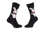 Носки LAPINS CRETINS LAPIN BRAS OUVERT черный Дет 43-46. Изображение №2