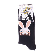 Носки LAPINS CRETINS TETE LAPIN черный Дет 39-42. Изображение №2 Носки LAPINS CRETINS TETE LAPIN черный Дет 39-42. Изображение №2