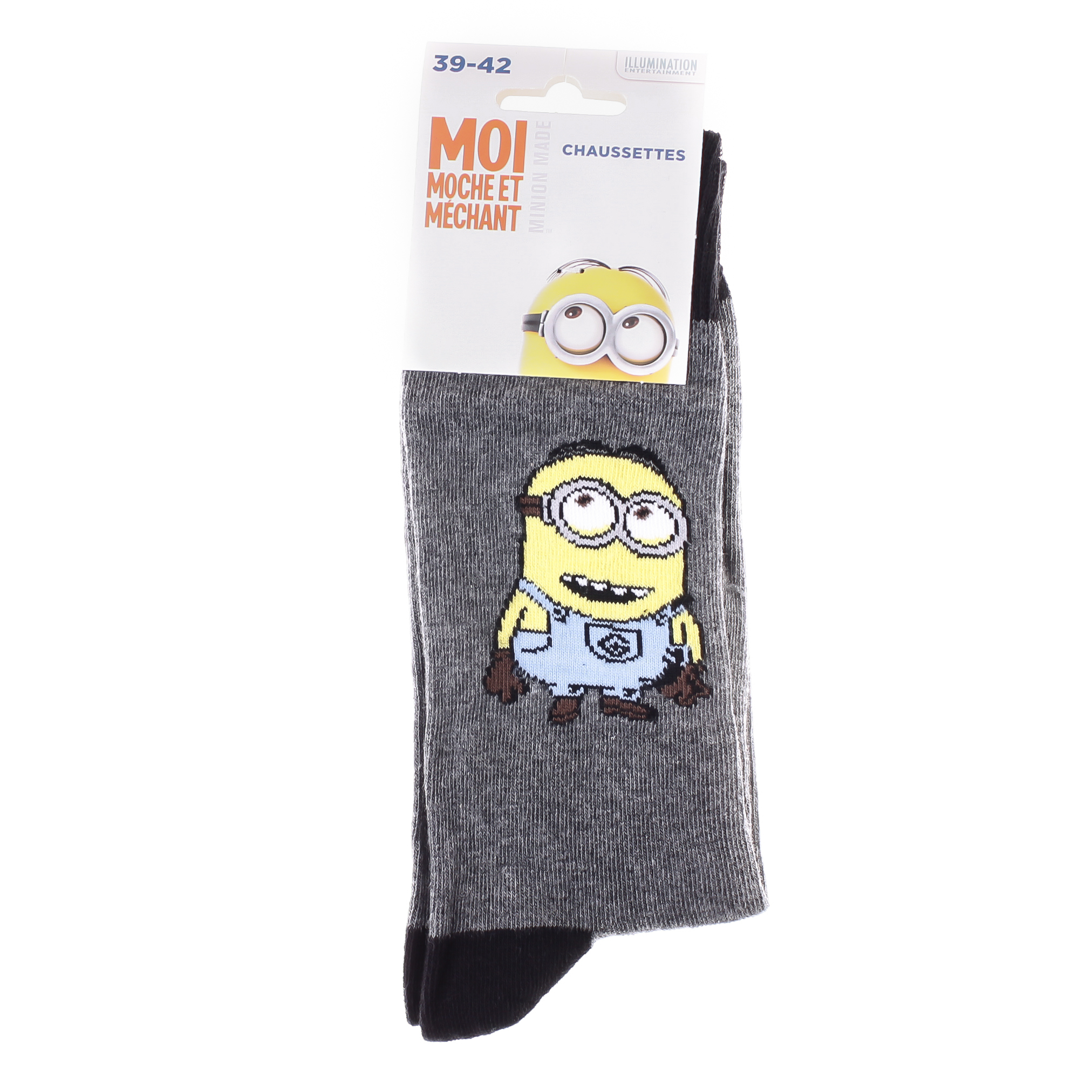 Шкарпетки MinionS SOCKS світло-сірий Діт 39-42 Шкарпетки MinionS SOCKS світло-сірий Діт 39-42