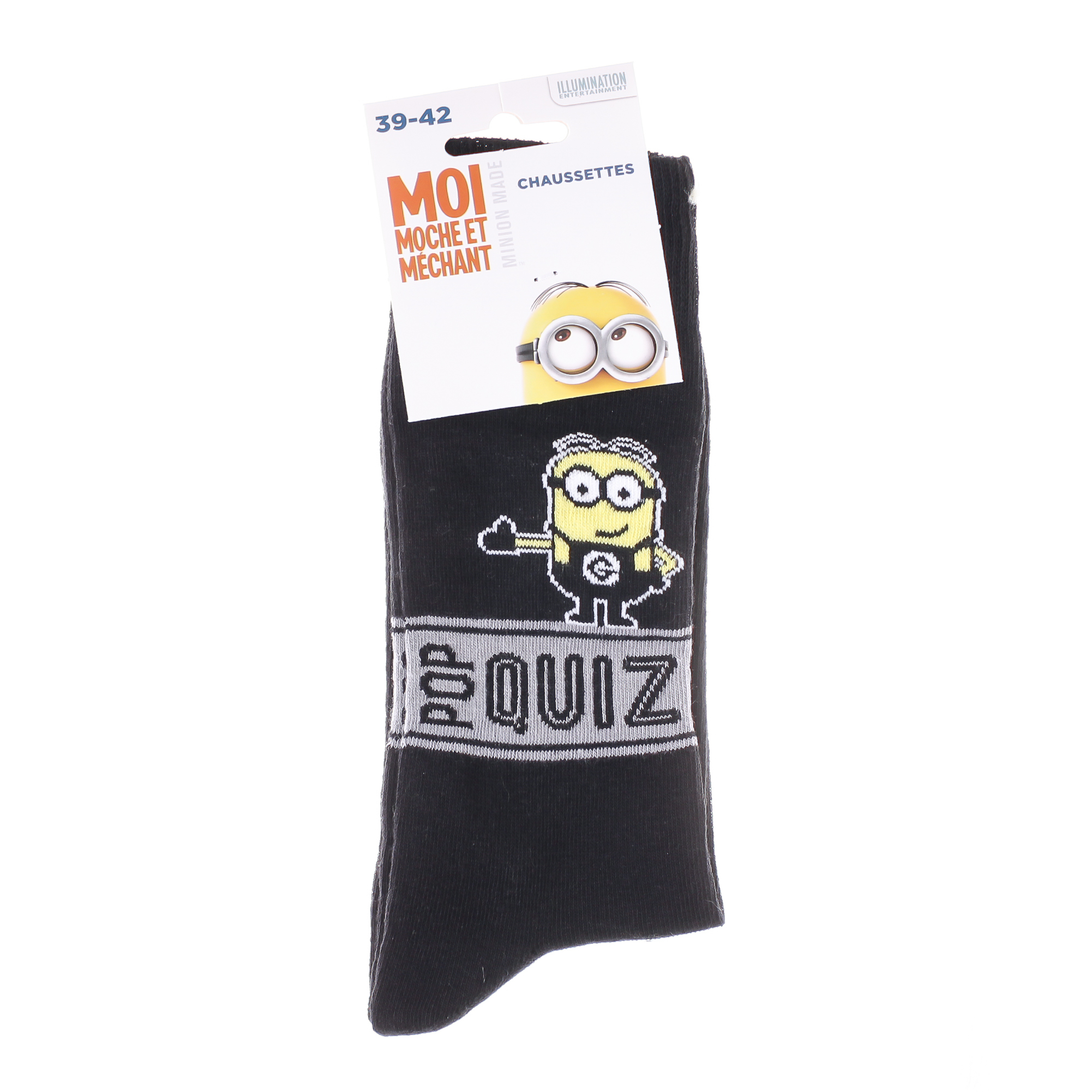 Шкарпетки Minion POP QUIZ чорний Діт 39-42 Шкарпетки Minion POP QUIZ чорний Діт 39-42