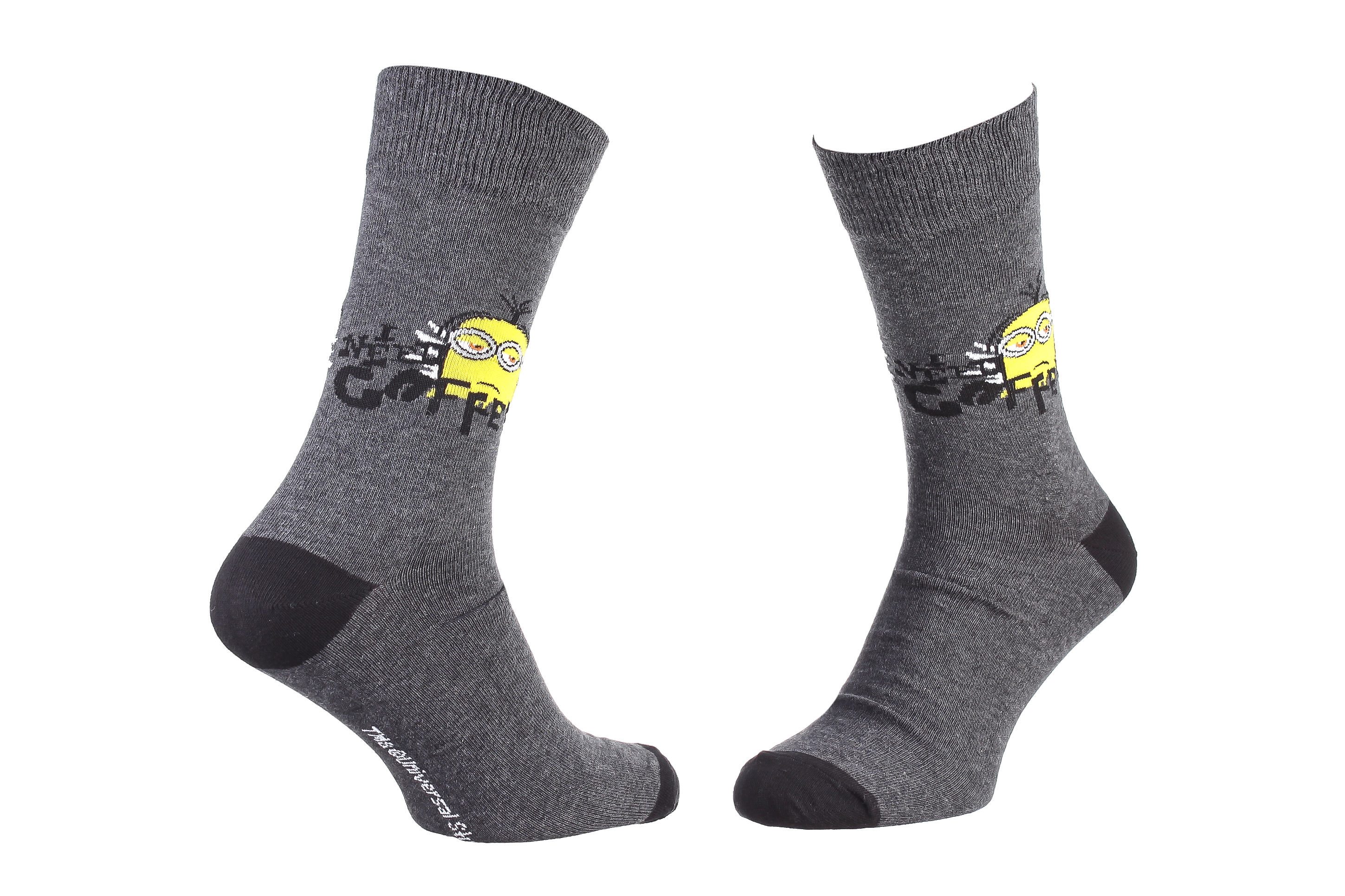 Шкарпетки Minion NEED COFFEE світло-сірий Діт 43-46 Шкарпетки Minion NEED COFFEE світло-сірий Діт 43-46