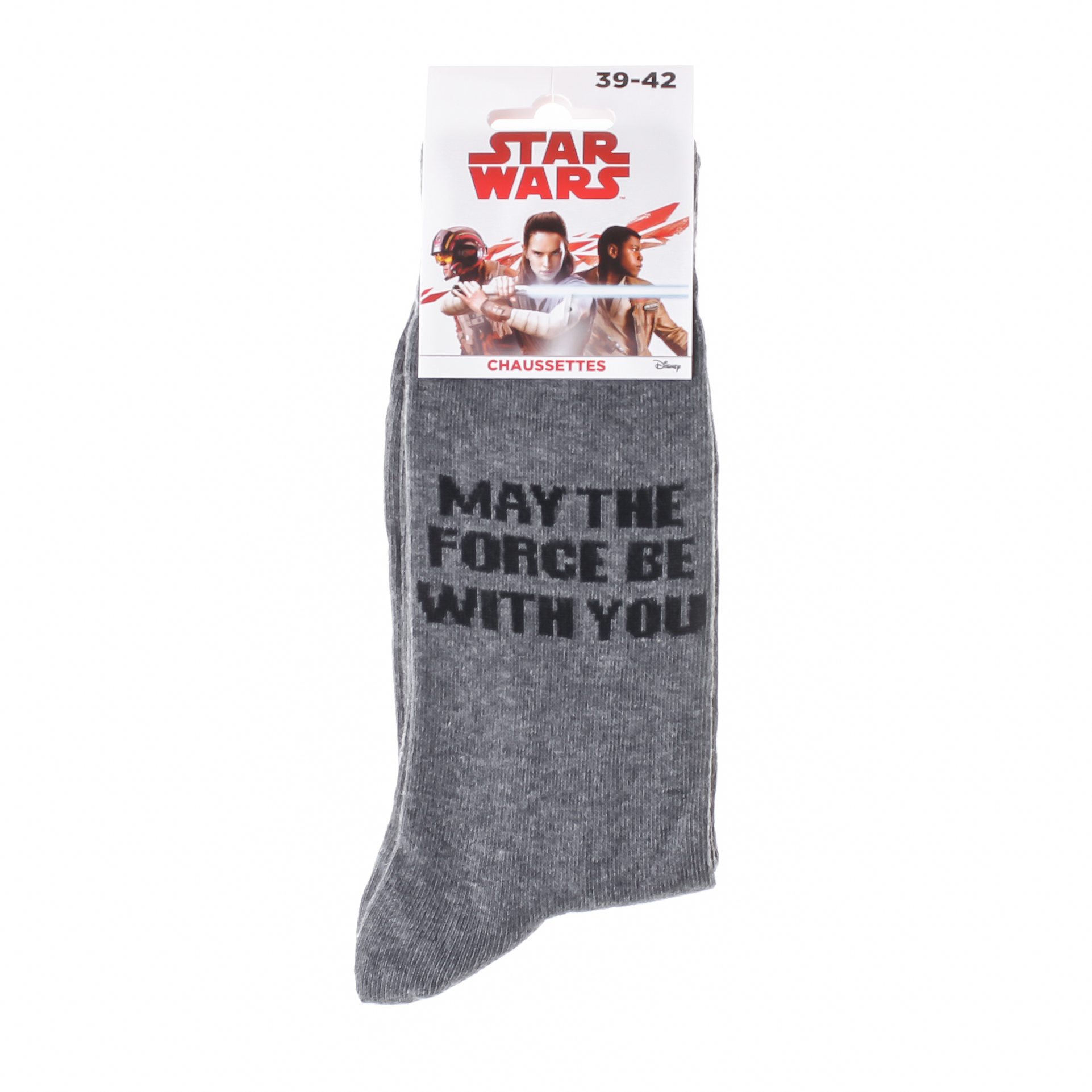 Шкарпетки Star Wars MAY THE FORCE BE WITH YOU світло-сірий Діт 43-46 Шкарпетки Star Wars MAY THE FORCE BE WITH YOU світло-сірий Діт 43-46