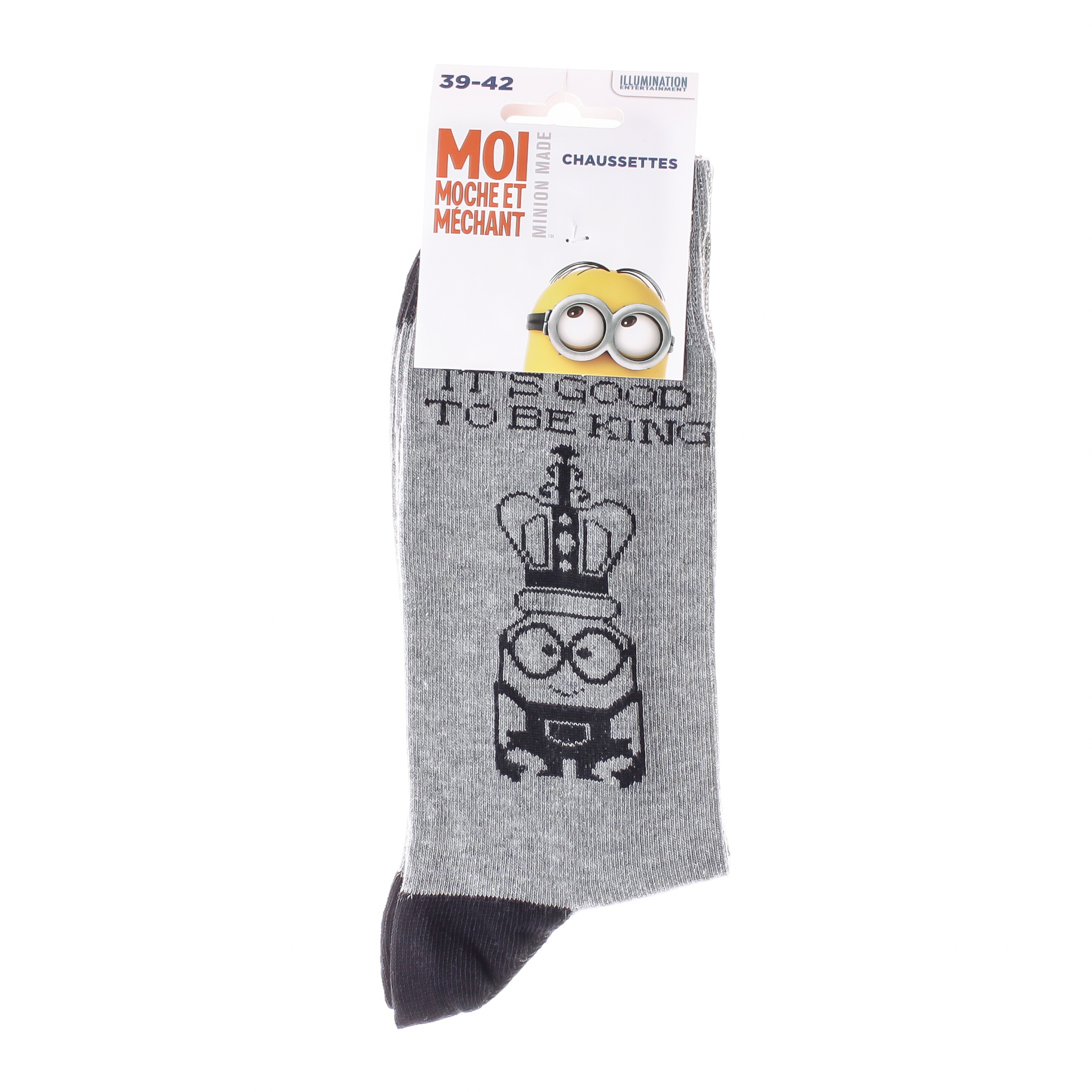 Шкарпетки Minion + COURONNE темно-сірий Діт 39-42 Шкарпетки Minion + COURONNE темно-сірий Діт 39-42