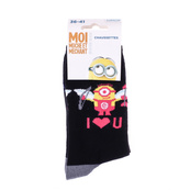 Шкарпетки MinionS Minion + AILES+FLECHES чорний Діт 36-41. Зображення №2
