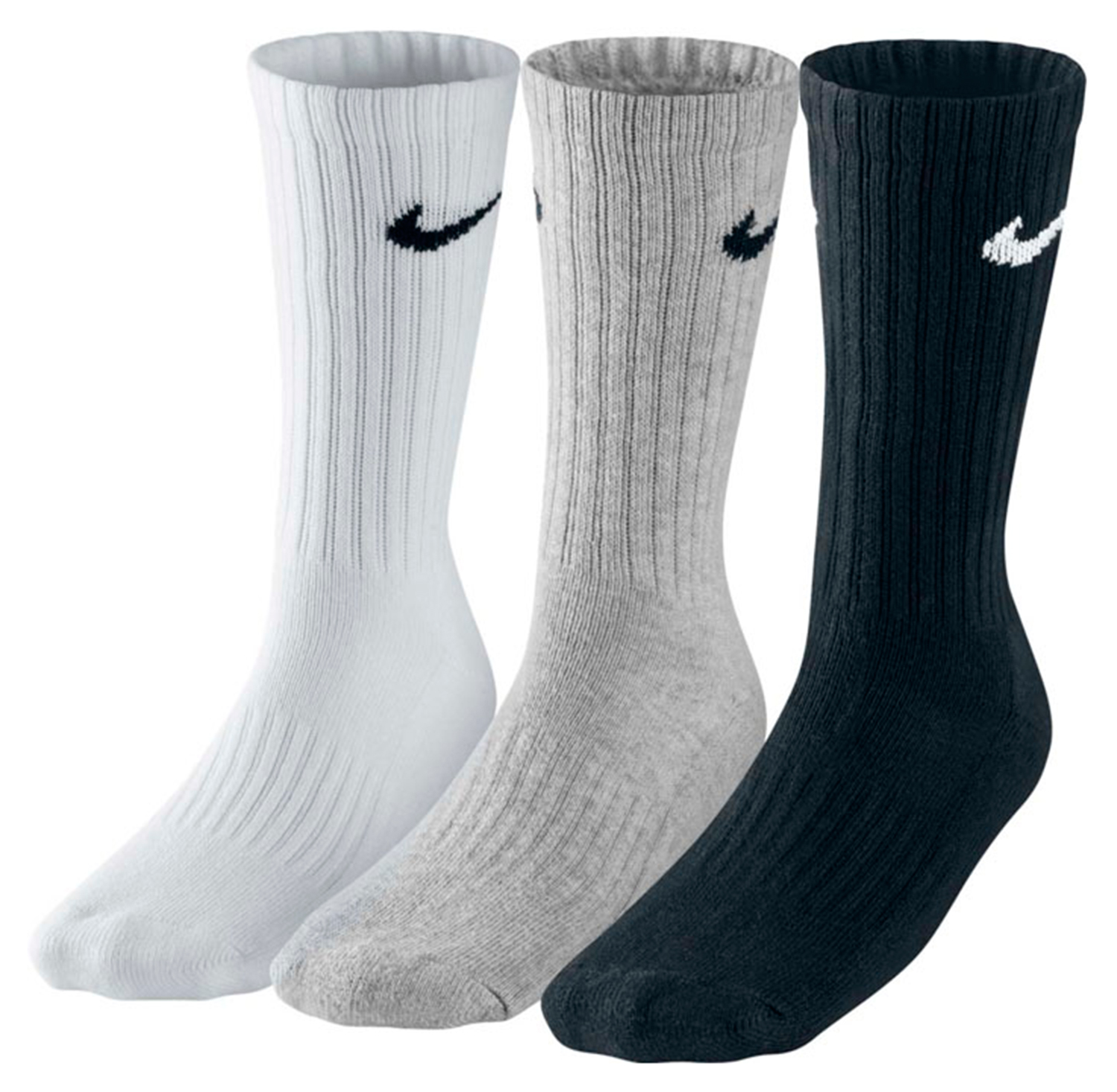 Шкарпетки Nike U NK V CUSH CREW - 3PR VALUE чорний, сірий, білий Уні 46-50 Шкарпетки Nike U NK V CUSH CREW - 3PR VALUE чорний, сірий, білий Уні 46-50