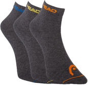Шкарпетки Head QUARTER 3PPK UNISEX темно-сірий Уні 35-38. Зображення №2 Шкарпетки Head QUARTER 3PPK UNISEX темно-сірий Уні 35-38. Зображення №2