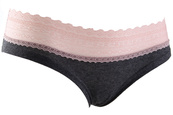 Трусы Manoukian SHORTY-X2 -FEMME темно-серый, розовый Жен L. Изображение №2 Трусы Manoukian SHORTY-X2 -FEMME темно-серый, розовый Жен L. Изображение №2