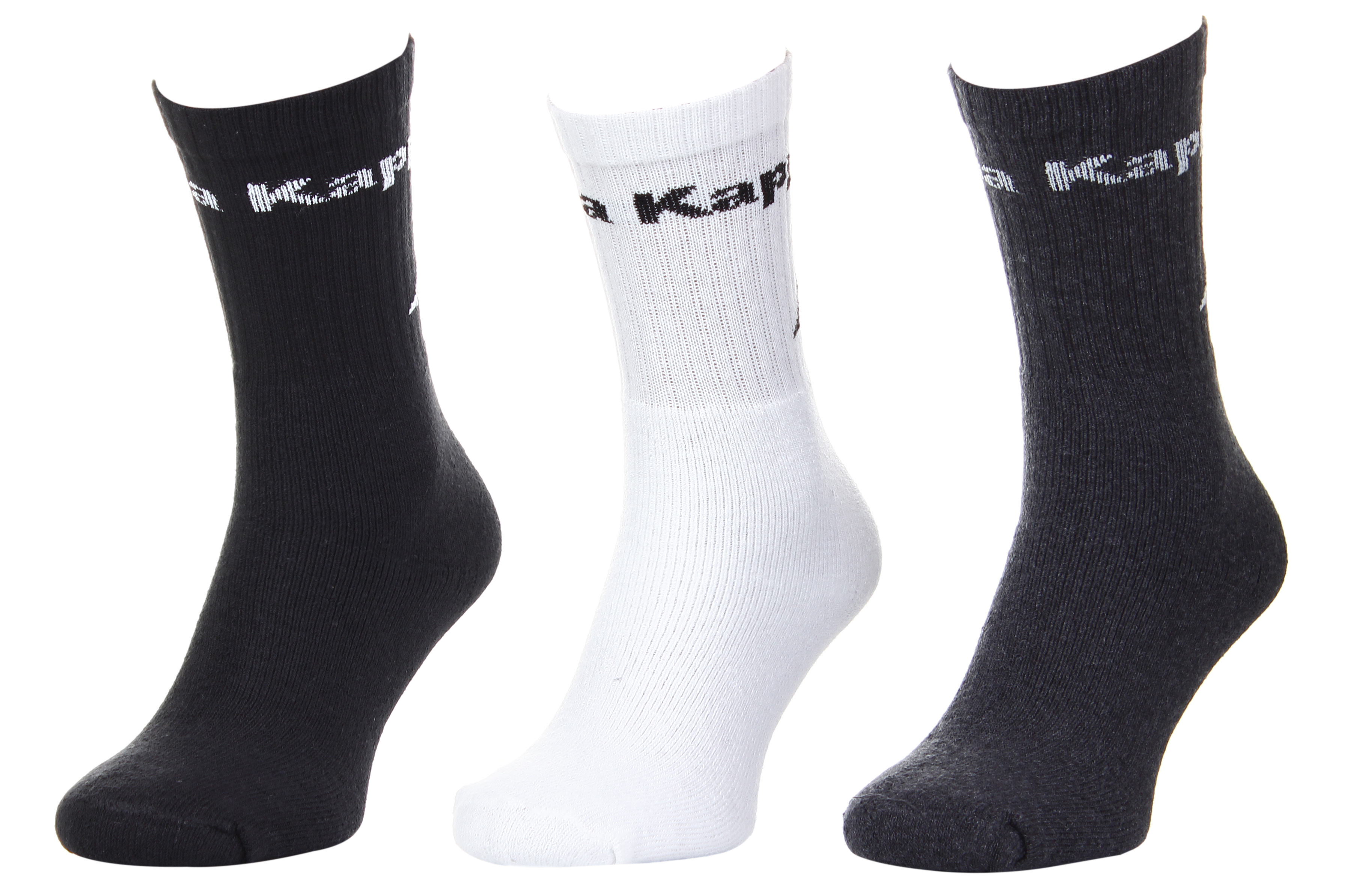 Шкарпетки KAPPA SOCKS LOGO SABOYA 3PACK чорний, білий, сірий Уні 43-46 Шкарпетки KAPPA SOCKS LOGO SABOYA 3PACK чорний, білий, сірий Уні 43-46