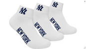 Носки New York Yankees 3 pk Quarter белые Уни 43-46. Изображение №2 Носки New York Yankees 3 pk Quarter белые Уни 43-46. Изображение №2