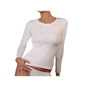 Футболка с длинным рукавом T-shirt Manica Lunga Girocollo белый Жен M. Изображение №4 Футболка с длинным рукавом T-shirt Manica Lunga Girocollo белый Жен M. Изображение №4