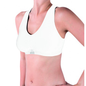 Топ спорт Kappa Reggiseno Sporty c/etichetta logo білий Жін S/M. Зображення №2 Топ спорт Kappa Reggiseno Sporty c/etichetta logo білий Жін S/M. Зображення №2