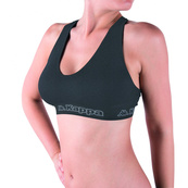 Топ спорт Kappa Reggiseno Sporty Elastico Logato антрацит Жін L/XL. Зображення №2 Топ спорт Kappa Reggiseno Sporty Elastico Logato антрацит Жін L/XL. Зображення №2