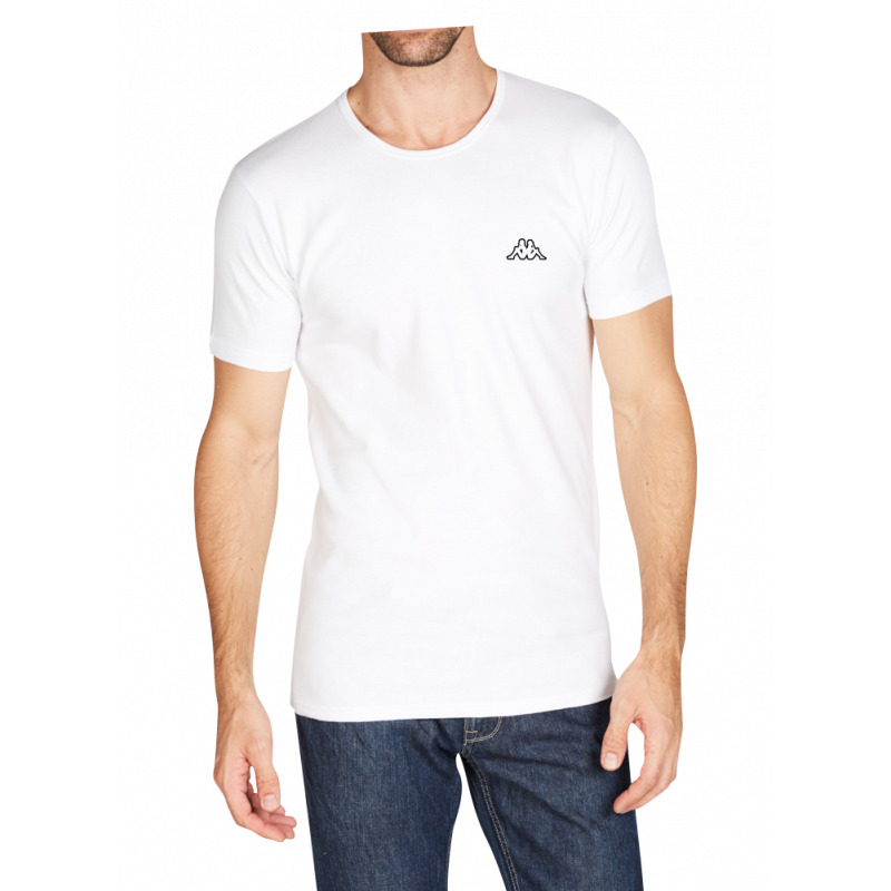 Футболка Kappa T-shirt Mezza Manica Girocollo білий Чол XXL (K1304 Bianco) Футболка Kappa T-shirt Mezza Manica Girocollo білий Чол XXL (K1304 Bianco)