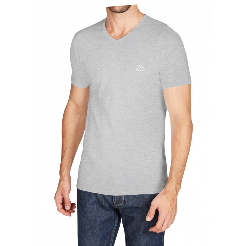 Футболка Kappa T-shirt Mezza Manica Scollo V сірий Чол L (K1311 GrigioUnito) Футболка Kappa T-shirt Mezza Manica Scollo V сірий Чол L (K1311 GrigioUnito)