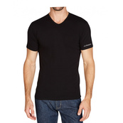 Футболка Kappa T-shirt Mezza Manica Scollo V чорний Чол XL (K1316 Nero). Зображення №4 Футболка Kappa T-shirt Mezza Manica Scollo V чорний Чол XL (K1316 Nero). Зображення №4