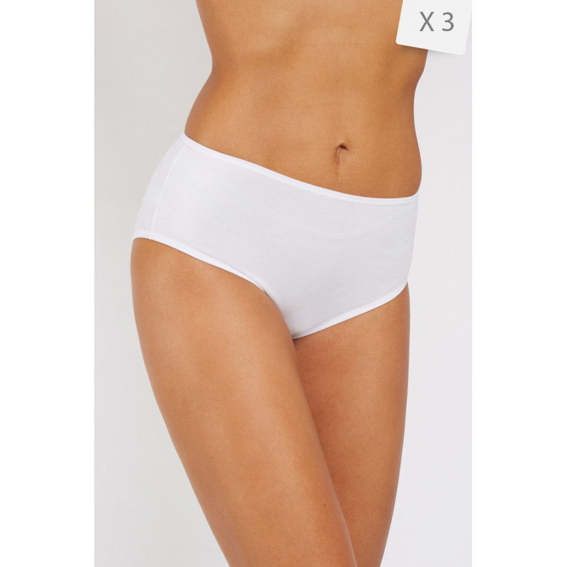 Трусы-слипы Kappa Slip MIDI 3P белый Жен M Трусы-слипы Kappa Slip MIDI 3P белый Жен M