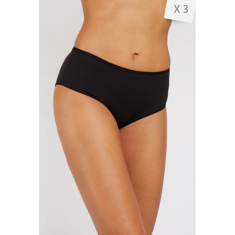 Трусы-слипы Kappa Slip MIDI 3P черный Жен S Трусы-слипы Kappa Slip MIDI 3P черный Жен S