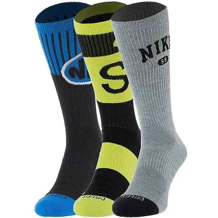 Шкарпетки Nike U NK SB EVERYDAY MAX LTWT CREW 3PR мультиколор Уні 34-38 Шкарпетки Nike U NK SB EVERYDAY MAX LTWT CREW 3PR мультиколор Уні 34-38
