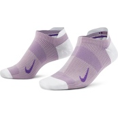 Носки Nike W NK EVERYDAY PLUS LTWT NS 3PR серый, фиолетовый Жен 34-38. Изображение №4