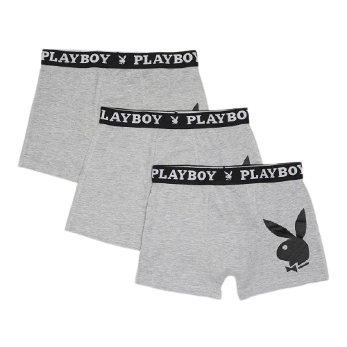 Набор из 3 трусы-боксеры Playboy ANNYA PLAYBOY BOXERSHORT серый Муж S Набор из 3 трусы-боксеры Playboy ANNYA PLAYBOY BOXERSHORT серый Муж S