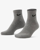 Шкарпетки Nike U NK EVERYDAY CUSH ANKLE 3PR чорний, білий, сірий Уні 34-38. Зображення №2 Шкарпетки Nike U NK EVERYDAY CUSH ANKLE 3PR чорний, білий, сірий Уні 34-38. Зображення №2