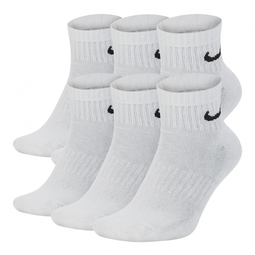 Шкарпетки Nike U NK EVERYDAY CUSH ANKL 6PR-BD білий Уні 38-42 Шкарпетки Nike U NK EVERYDAY CUSH ANKL 6PR-BD білий Уні 38-42