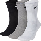 Шкарпетки Nike U NK EVERYDAY CUSH CREW 3PR чорний, білий, сірий Уні 42-46. Зображення №5