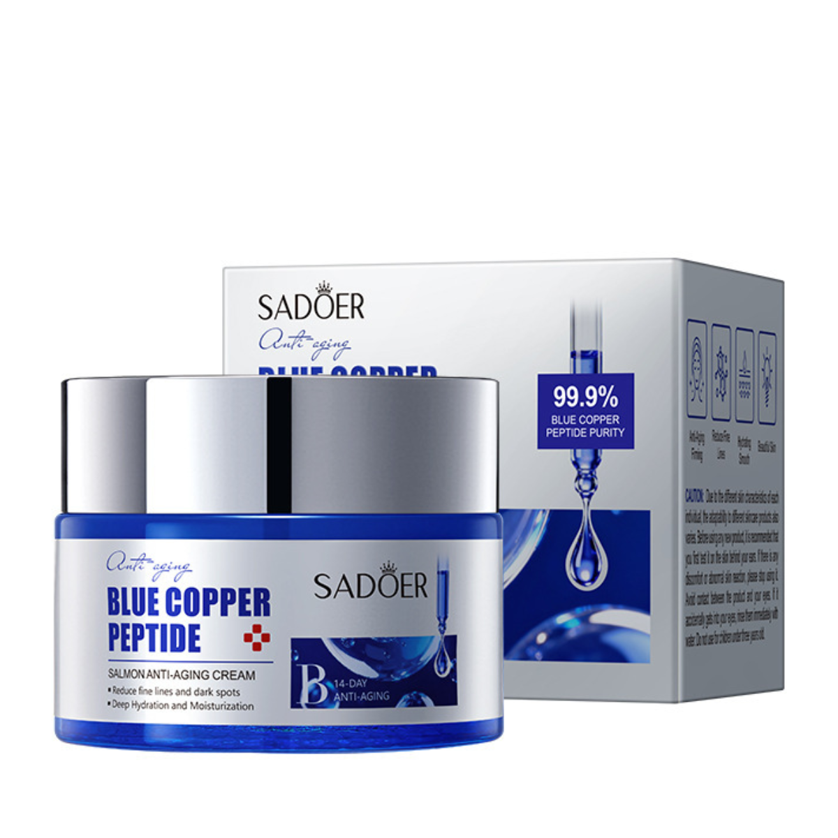 Крем для лица антивозрастной Sadoer Blue Copper Peptide 50 мл Крем для лица антивозрастной Sadoer Blue Copper Peptide 50 мл