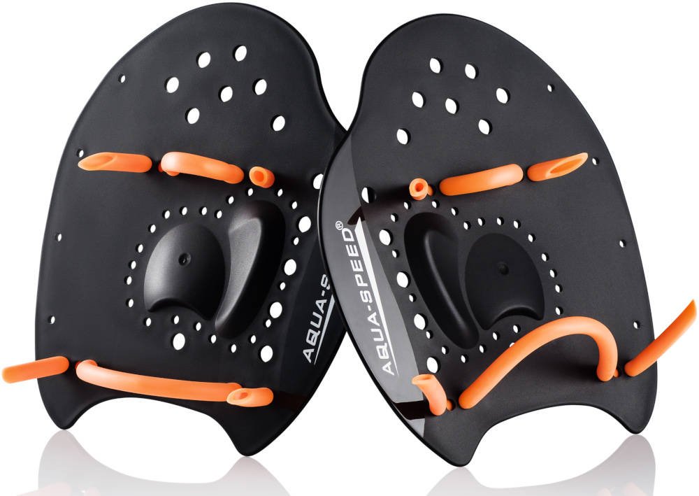 Лопатки для плавання Aqua Speed Skill Paddle 1790 чорний, помаранчевий Уні M 18,5х17см Лопатки для плавання Aqua Speed Skill Paddle 1790 чорний, помаранчевий Уні M 18,5х17см