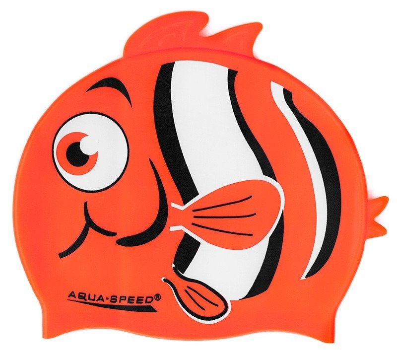 Шапка для плавання Aqua Speed ZOO NEMO 5758 помаранчева рибка Діт OSFM Шапка для плавання Aqua Speed ZOO NEMO 5758 помаранчева рибка Діт OSFM