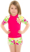 Топ сонцезахисний для дівчат Aqua Speed T-SHIRT FLOWER 2123 рожевий, мультиколор Діт 122см. Зображення №2 Топ сонцезахисний для дівчат Aqua Speed T-SHIRT FLOWER 2123 рожевий, мультиколор Діт 122см. Зображення №2