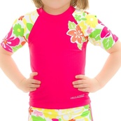 Топ сонцезахисний для дівчат Aqua Speed T-SHIRT FLOWER 2123 рожевий, мультиколор Діт 122см. Зображення №5 Топ сонцезахисний для дівчат Aqua Speed T-SHIRT FLOWER 2123 рожевий, мультиколор Діт 122см. Зображення №5