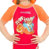 Топ сонцезахисний для хлопців Aqua Speed SURF-CLUB T-SHIRT 2030 червоний, помаранчевий Діт 122см. Зображення №4 Топ сонцезахисний для хлопців Aqua Speed SURF-CLUB T-SHIRT 2030 червоний, помаранчевий Діт 122см. Зображення №4