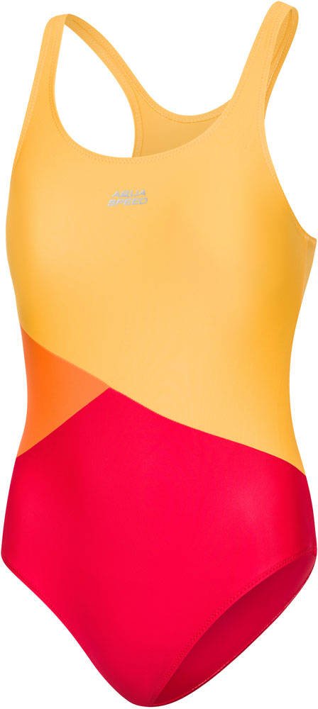 Купальник для дівчат Aqua Speed POLA 8608 жовтий, червоний, помаранчевий Діт 116см Купальник для дівчат Aqua Speed POLA 8608 жовтий, червоний, помаранчевий Діт 116см