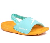 Шлепанцы Speedo LEARN TO SWIM SLIDE IU BLUE/ORANGE голубой, оранжевый Дет 21,5. Изображение №4 Шлепанцы Speedo LEARN TO SWIM SLIDE IU BLUE/ORANGE голубой, оранжевый Дет 21,5. Изображение №4