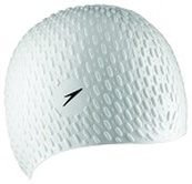 Шапка для плавання Speedo BUBBLE CAP AF WHITE білий Уні OSFM. Зображення №2 Шапка для плавання Speedo BUBBLE CAP AF WHITE білий Уні OSFM. Зображення №2